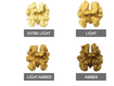 Picture of Natural Walnut Amber Halves various origins